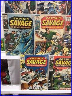 Marvel Comics Captain Savage And His Leatherneck Raiders #1-19 Complete 1967