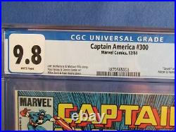 Marvel Comics Cgc 9.8 Captain America 300 12/84 White Pages