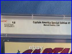 Marvel Comics Cgc 9.8 Captain America Special Edition 1 2/84 White Pages