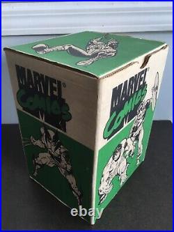 Marvel Comics Storage Box Vtg 1990 90s Hulk Spider-man Wolverine Captain America