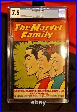 Marvel Family # 18 Cgc 7.5 Shazam Movie Dcu Fawcett 1947 Mary Captain Marvel Jr