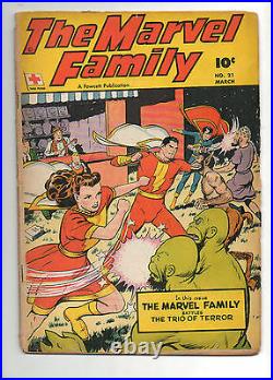 Marvel Family #21 1948 Fawcett VG/Fn 5.0 Captain Marvel Jr, Mary Marvel, Shazam