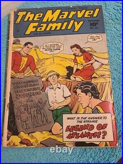 Marvel Family #39 1949 Fawcett Golden Age Captain Marvel / Jr Mary Marvel
