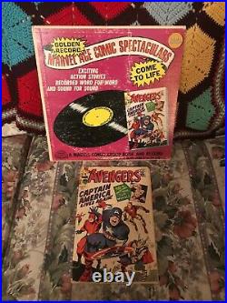 Marvel Golden Record The Avengers #4 LP Comic 1966 Captain America 1st Silver Ap