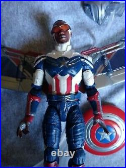 Marvel Legends Captain America Complete BAF Flight Gear Figure Falcon Disney MCU