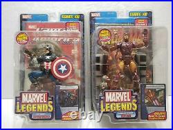 Marvel Legends Captain America Iron Man Series VIII 8 Lot of 2 Toy Biz 2004 NEW