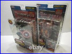 Marvel Legends Captain America Iron Man Series VIII 8 Lot of 2 Toy Biz 2004 NEW