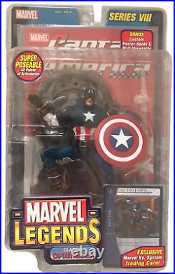 Marvel Legends Series 8 Classic Captain America NEW Rare Wings&Gray Pant Variant