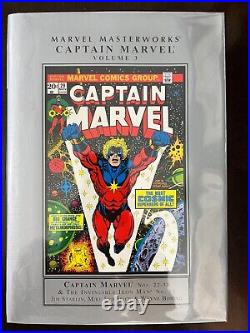 Marvel Masterworks Captain Marvel Volume 3 HC Signed Starlin Milgrom & Englehart
