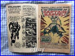 Marvel Super Heroes 12, 13 (1967) Origin & 1st app Captain Marvel (Mar-vell)