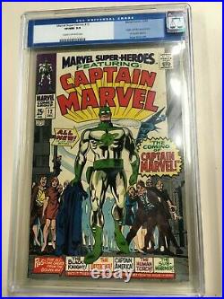 Marvel Super-Heroes #12 1967 CGC 9.0 Old Label Unpressed 1st Captain Marvel