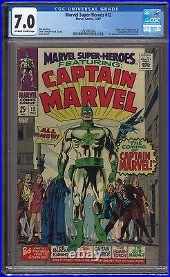 Marvel Super-Heroes #12 CGC 7 Origin and 1st Appearance of Captain Marvel