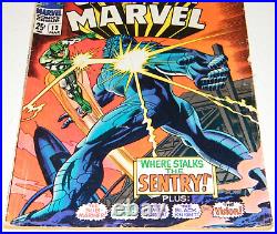Marvel Super Heroes # 13 CAPTAIN MARVEL Carol Danvers 1st Appearance Comic 1968