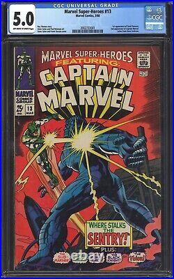 Marvel Super-Heroes #13 CGC 5.0 VG/FN 1st APP Carol Danvers/Captain Marvel 1968