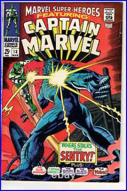 Marvel Super-heroes #13 (1968) Grade 6.0 Captain Marvel 1st Carol Danvers
