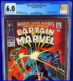 Marvel Super-heroes #13 Cgc 6.0 1st App Carol Danvers! 2nd Captain Marvel