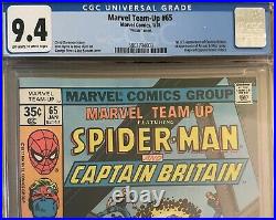 Marvel Team-Up #65 CGC 9.4 Origin 1st US appearance Captain Britain Pizzazz Var