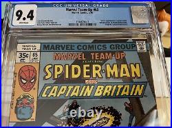 Marvel Team-up (1978) # 65 (CGC 9.4 WP) 1st US App Captain Britain