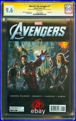 Marvel's The Avengers #1 CGC SS 9.6 Photo Cover Chris Evans & Jeremy Renner