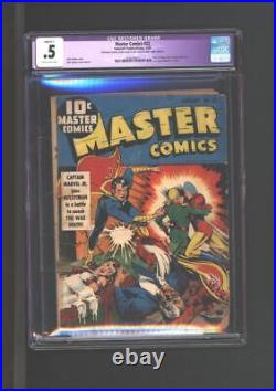 Master Comics #22 CGC. 5 Restored 1st Captain Marvel, Jr. Cover 1942