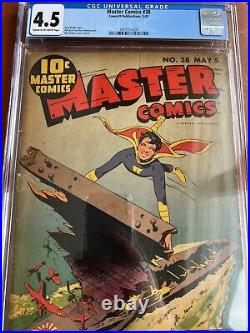 Master Comics 38 CCG 4.5 CR/OW Raboy Captain Marvel WWII Cvr SWEET