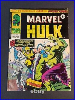 Mighty world of marvel 198/ Wolverine key/ Bronze Age Marvel comics lot