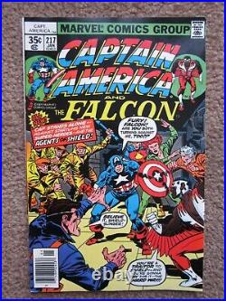 NOS NM+ #217 Captain America and Falcon comic book CGC READY! Marvel Key Issue