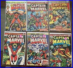 Nearly complete CAPTAIN MARVEL series 61/62 issues (no #26)