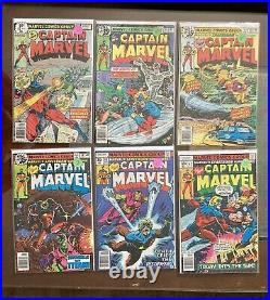 Nearly complete CAPTAIN MARVEL series 61/62 issues (no #26)