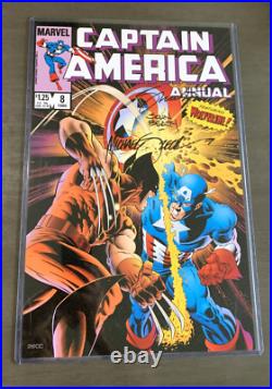 RARE MARVEL COMICS HEROES WOLVERINE CAPTAIN AMERICA Signed SHOOTER, BEATTY, ZECK