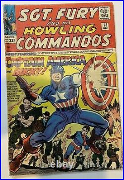 SGT. Fury # 13 With Captain America And Bucky MARVEL COMICS 1964 Vintage Old