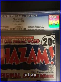 SHAZAM #1 CGC 9.4 1st app of Captain Marvel (bronze Age) Origin retold