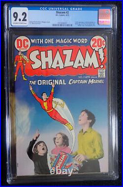 Shazam #1 #2 #3? CGC 8.0 9.2 OWithWH? 1st Captain Marvel in Bronze Age 1973