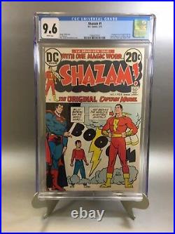 Shazam #1 CGC 9.6 White Pages 1973 First DC Appearance of Captain Marvel! Movie