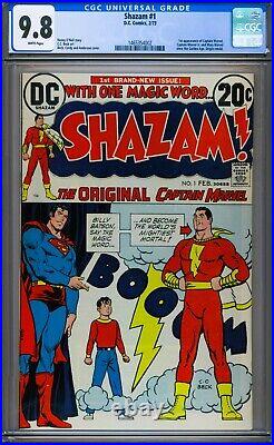 Shazam! #1 CGC 9.8 (1973) DC White Pages Origin of Captain Marvel retold