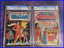 Shazam Lot #1-6 CGC 1973 DC Comics 1st Captain Marvel Since Golden Age 9.0 9.4