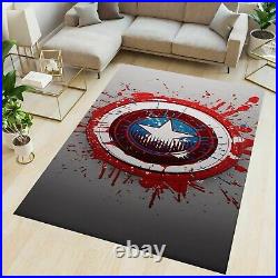 Shield rug, Captain America shield rug, marvel comics rug, captain america rug