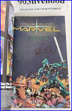 Signed Marvel Captain Marvel Contact Crazy Lose Coven Odyssey Peter David Tpb Gn