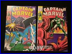 Silver age comic 4 book lot. Captain Marvel. #'s 4,10,11,12. High Grade books
