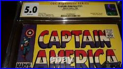 Stan Lee Signed Captain America #101 CGC SS 5.0 Jack Kirby & Romita Sr. Cover