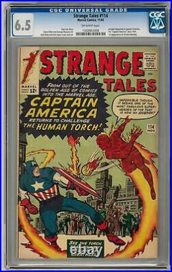 Strange Tales #114 CGC 6.5 (OW) 1st Captain America Post Golden Age