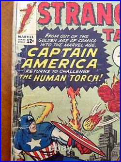 Strange Tales Comic Book #114 Marvel Comics 1951 Captain America Returns