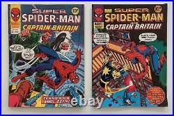 Super Spider-Man & Captain Britain #231 to #253 RARE complete run Marvel UK 1977