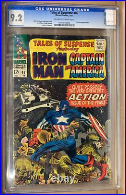 Tales Of Supense #86 (Marvel Comics) CGC 9.2 Captain America / Iron Man
