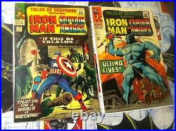 Tales Of Suspense #70 #77 Marvel comics TOS L@@K! Captain America Iron Man NICE