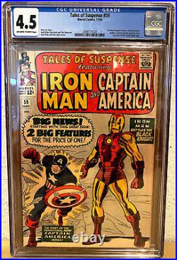 Tales of Suspense #59 (1964) CGC 4.5 1st SA Cap Story 1st appearance Jarvis