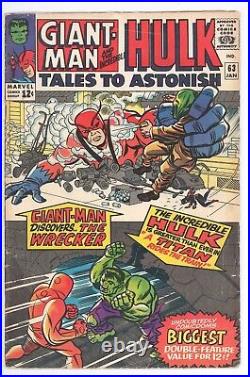 Tales to Astonish #63 Marvel 1963 VG 1st Full The Leader App. Captain America 4