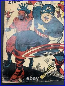 The AVENGERS #4 LOW GRADE 1st Silver Age Captain America Marvel KEY Comic