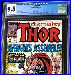 Thor #390 (1988) CGC 9.8 Captain America lifts Thor's Hammer! Marvel Comic
