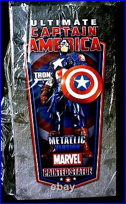 Ultimate Captain America Statue Metallic Variant New 2011 Avengers Bowen Marvel